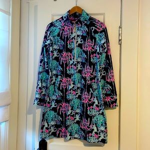 Monkey trouble luxlethic athletic dress zip up golf athleisure popover